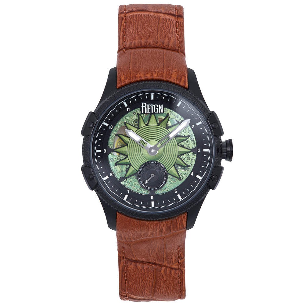 Solstice Automatic Brown/Green | Black Dial Wristwatch REIRN6904