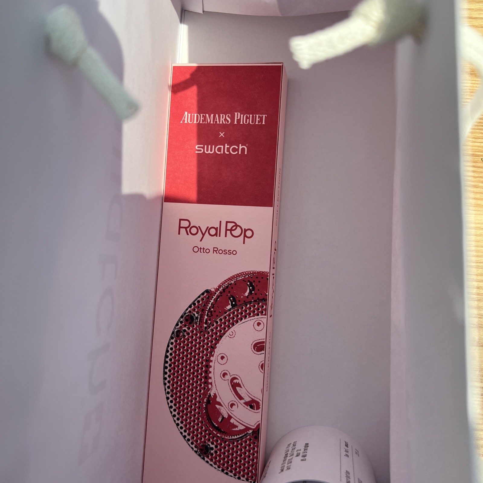Swatch x AP Royal Pop Audemars Piguet Otto Rosso.Receipt/Warranty/Bag +straps⌚️