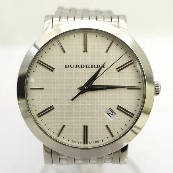 BURBERRY BU1722 Watch 16.0cm 3.9cm 4.5cm Silver Stainless Mens Classic
