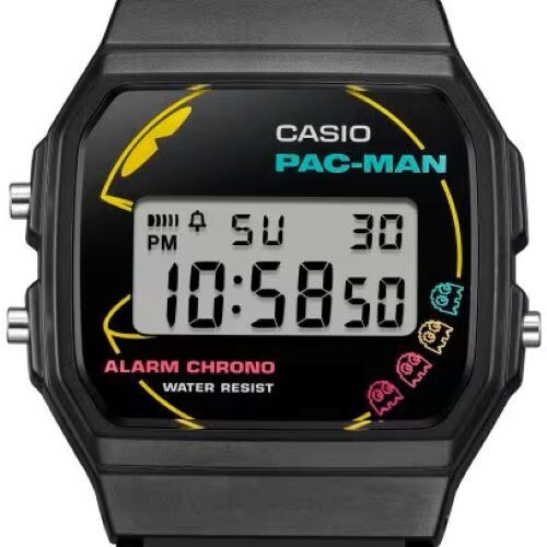 CASIO CLASSIC PAC-MAN collaboration wristwatch F-91WPC-1AJR JAPAN NEW authentic