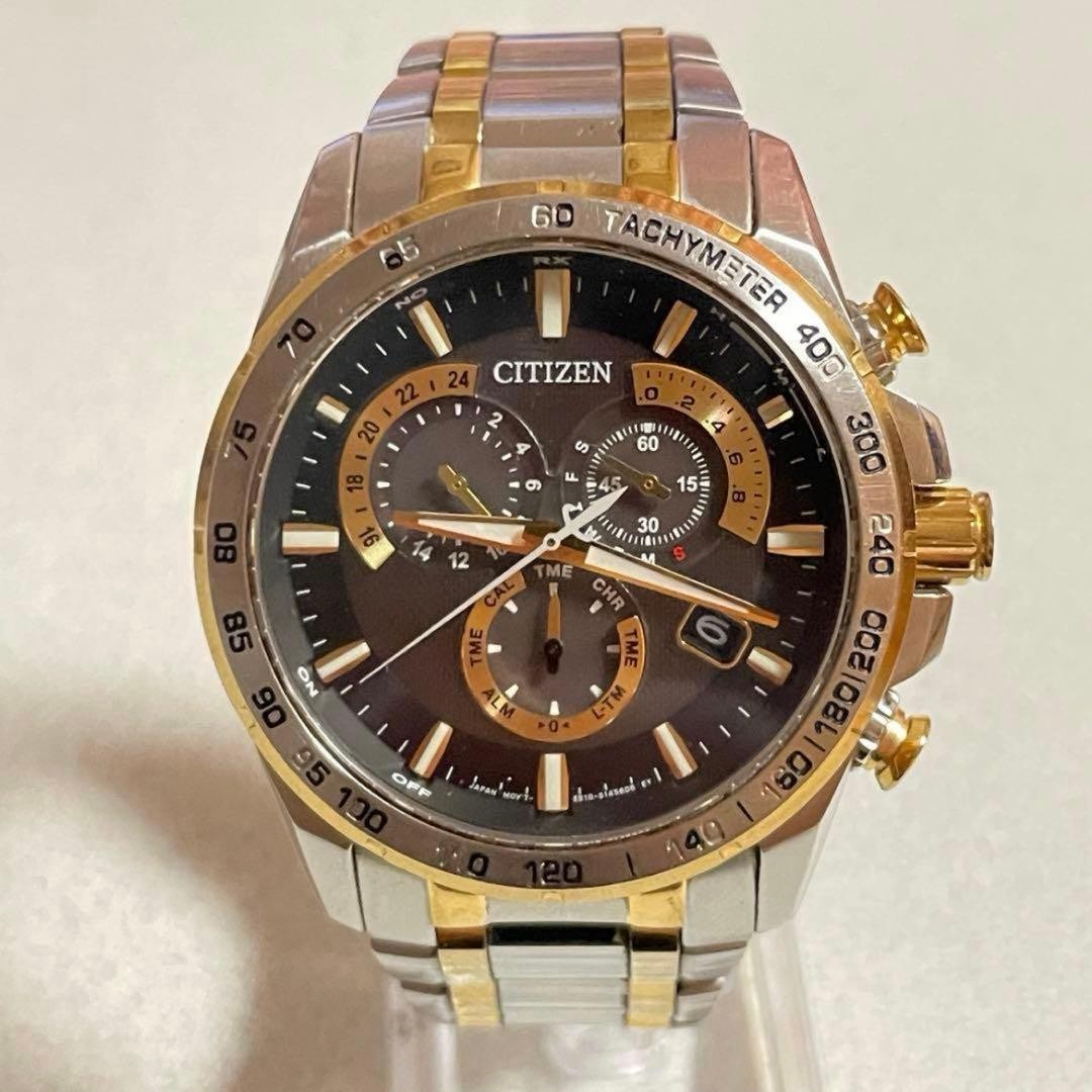 Citizen Promaster E610 Two-Tone Combi Chronograph Used from Japan
