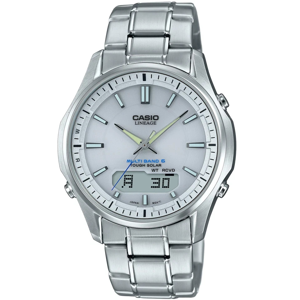 CASIO LINEAGE LCW-M100DE-7AJF Radio Solar Watch Silver White Dial 40mm