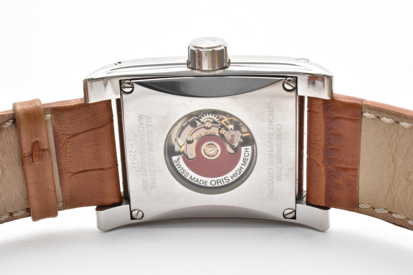 [Near MINT] ORIS Miles 7538 Rectangular Day/Date White Dial At Men’s Watch