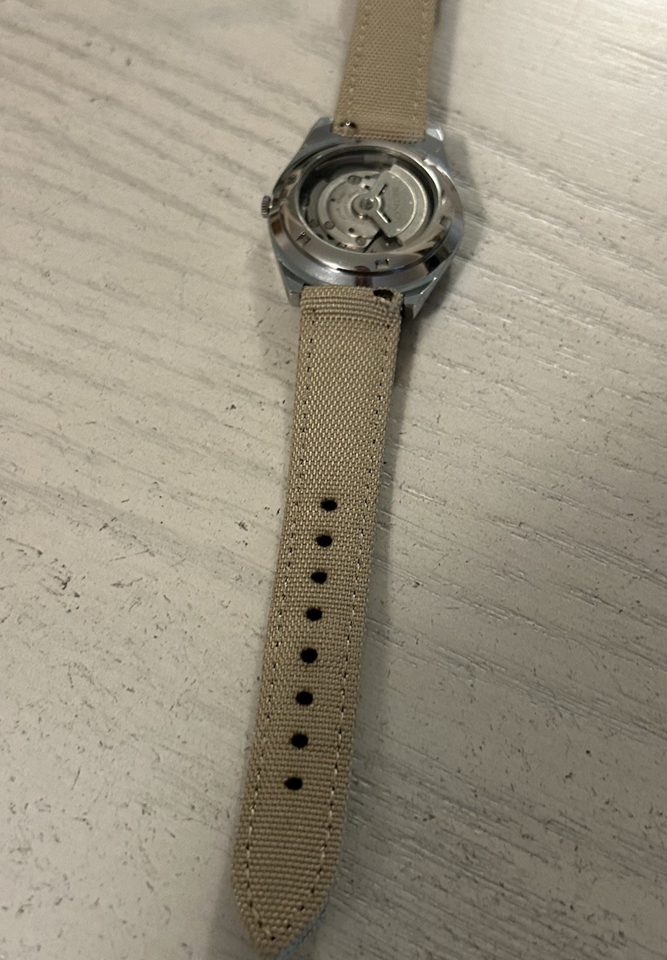 SEIKO 5 AUTOMATIC 6309A VINTAGE – Refurbished – Desert Khaki Military Canvas