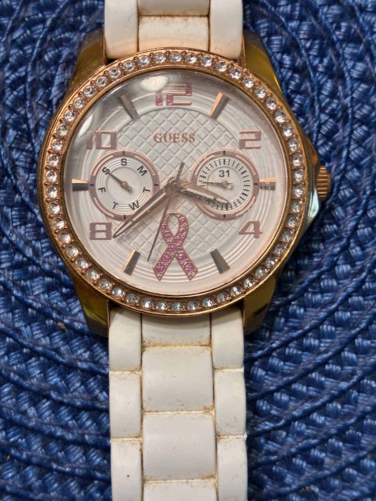 Women’s Guess Watch – Working! Breast Cancer Awareness. New Battery.