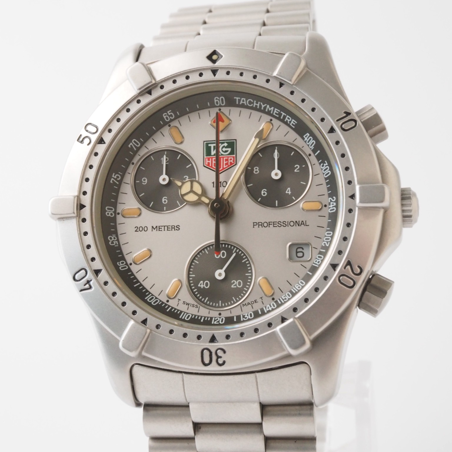 TAG Heuer 2000 CE1111 Quartz Chronograph Gray Dial Professional 200m Men’s Box