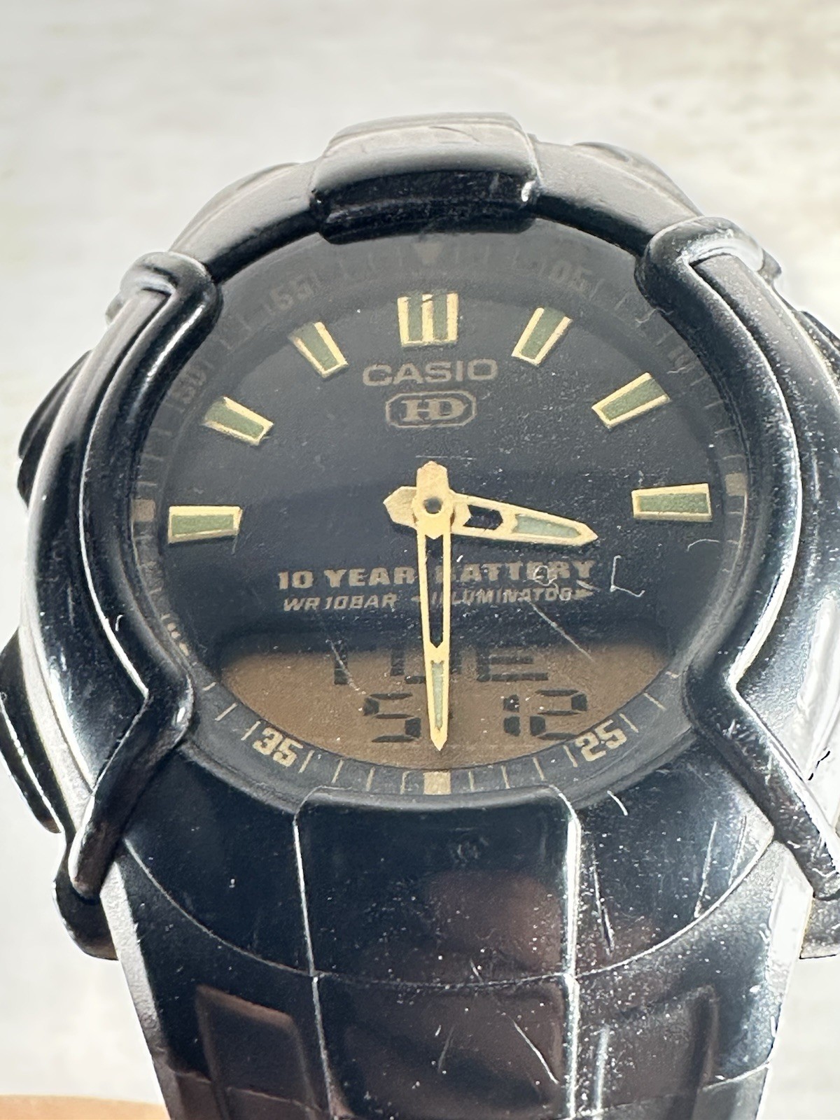 Casio HDC-600 Digital Analog Watch Quartz Vintage Unisex Adults Working Japan