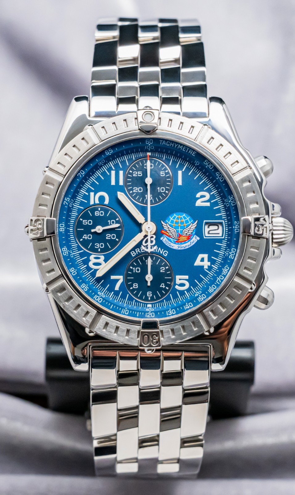 Breitling Chronomat Evolution 43mm Rose Gold Complete Two-Tone Black Dial C13356