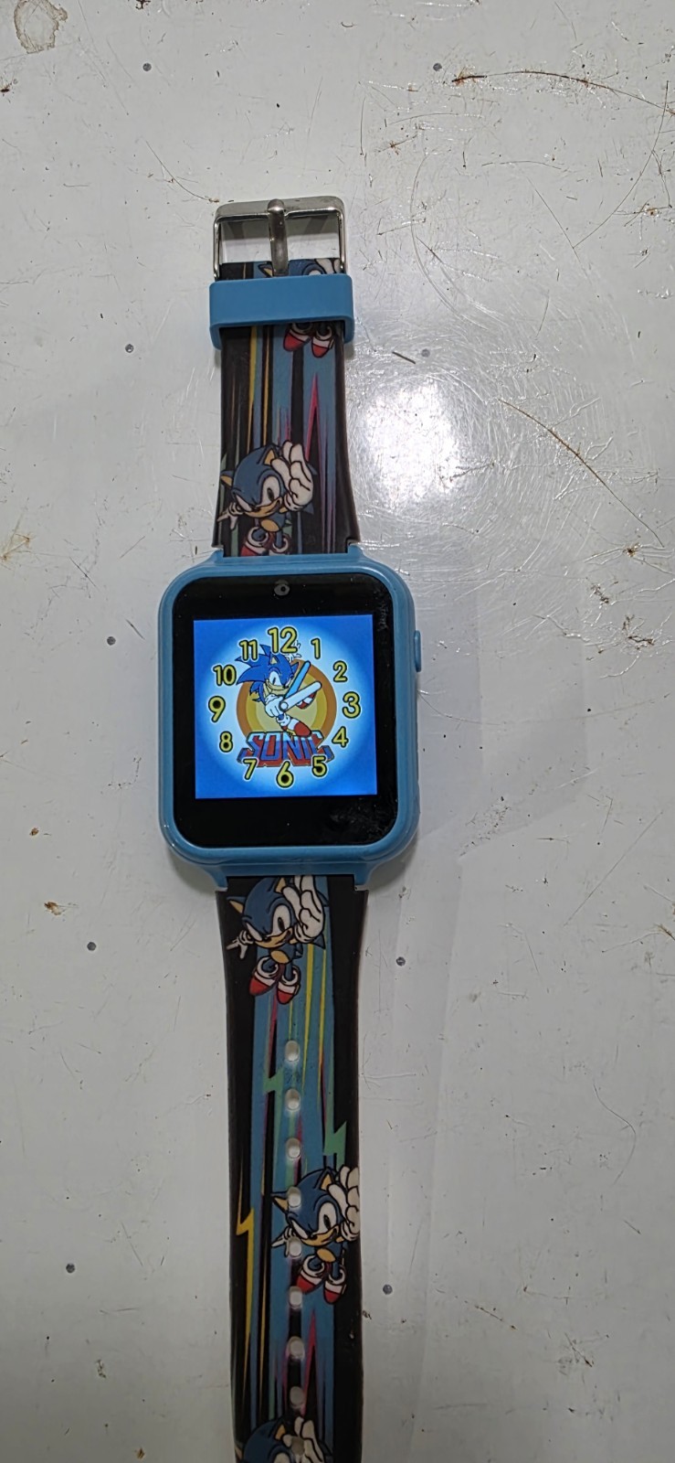 Sega Sonic The Hedgehog Interactive Kid’s Watch Blue Accutime Camera Games Video