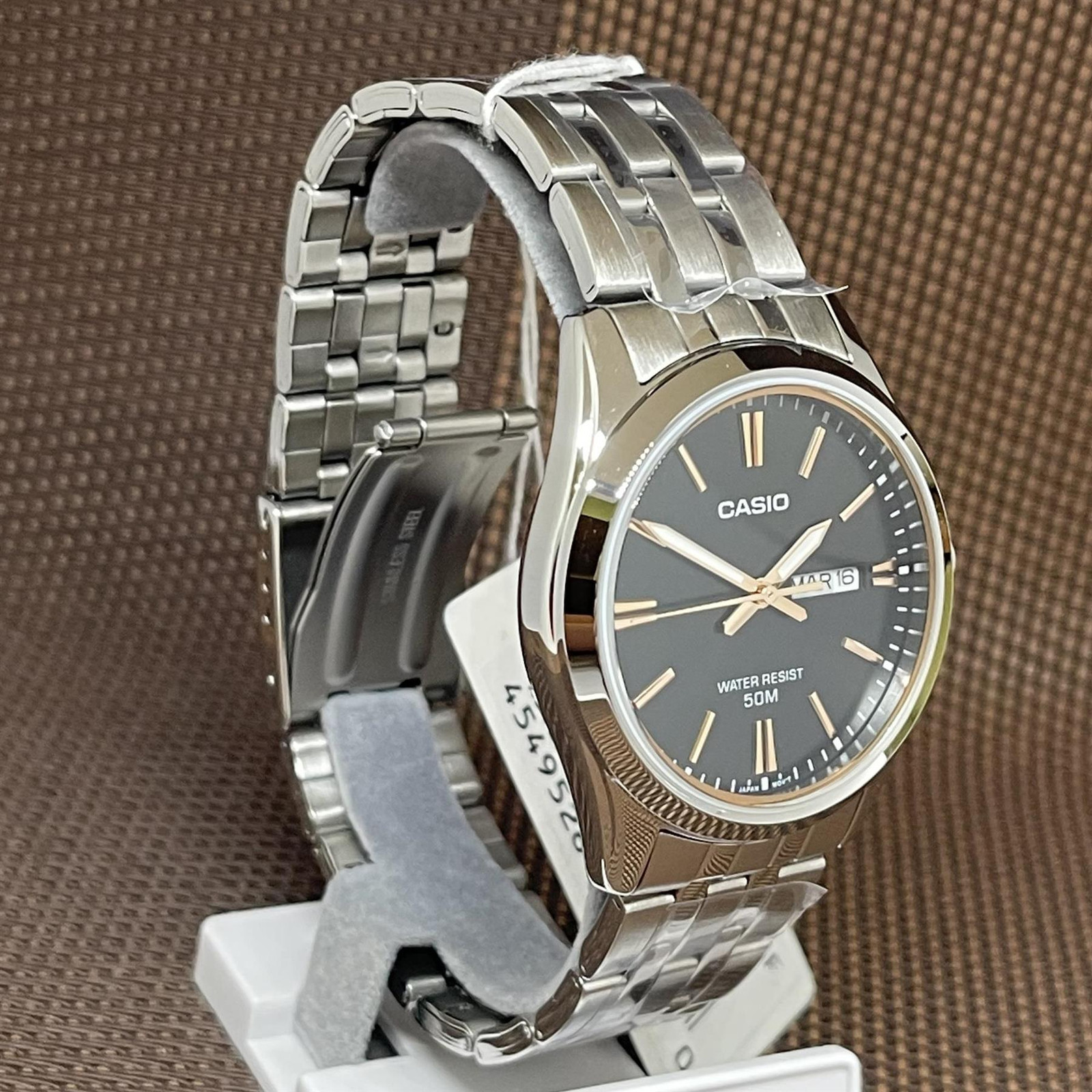 Casio MTP-1335D-1A2 Analog Black Dial Stainless Steel Quartz Men’s Casual Watch