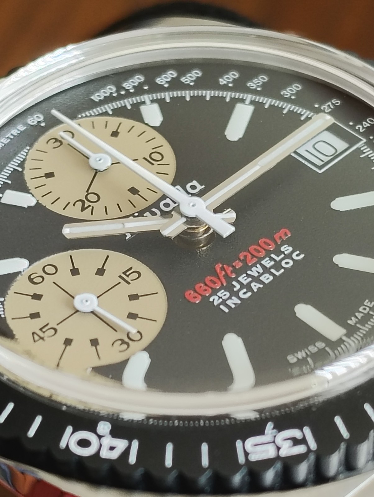 Nivada Grenchen Automatic Chronosport Full Set 38mm Autochron White 77002A45