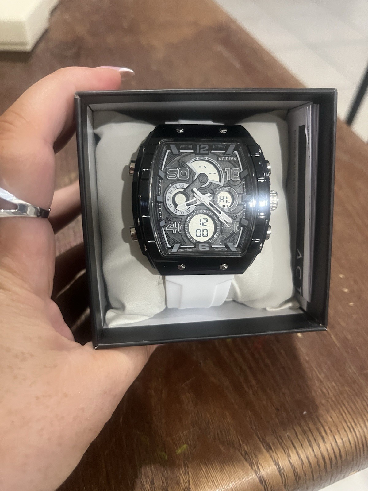 Activa X Invicta Digital Essentials Men’s Watch – 45mm. White (ACW8109-008)