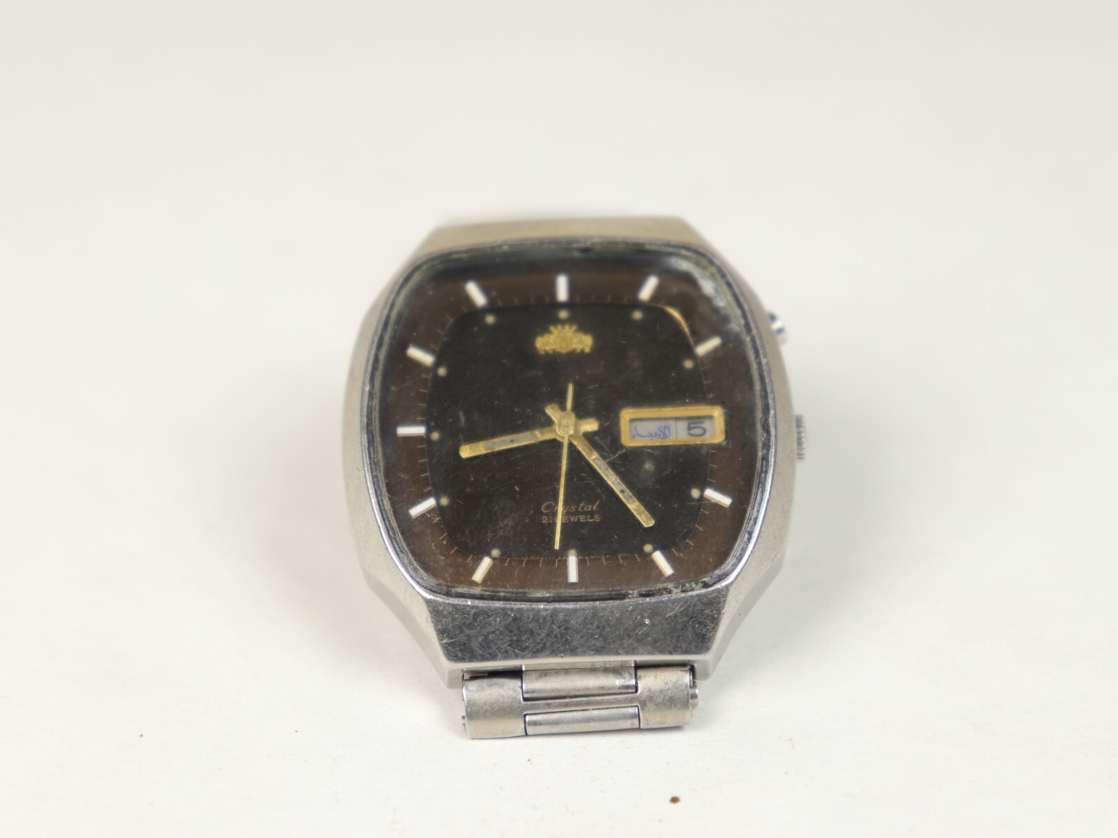 Orient Crystal Automatic G469792-4C CA Vintage Men Watch TV Case Mint Condition