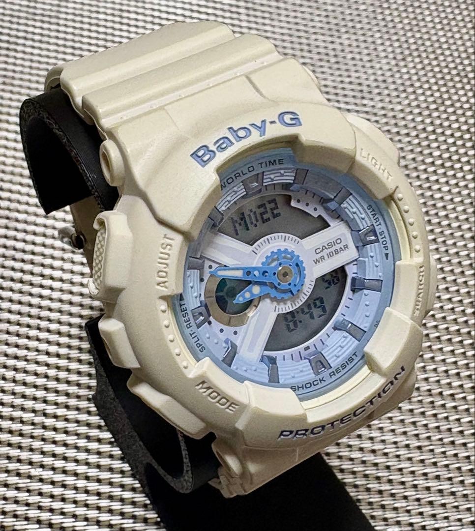 Casio Baby-G BA-110BE White Light Blue Digital Watch