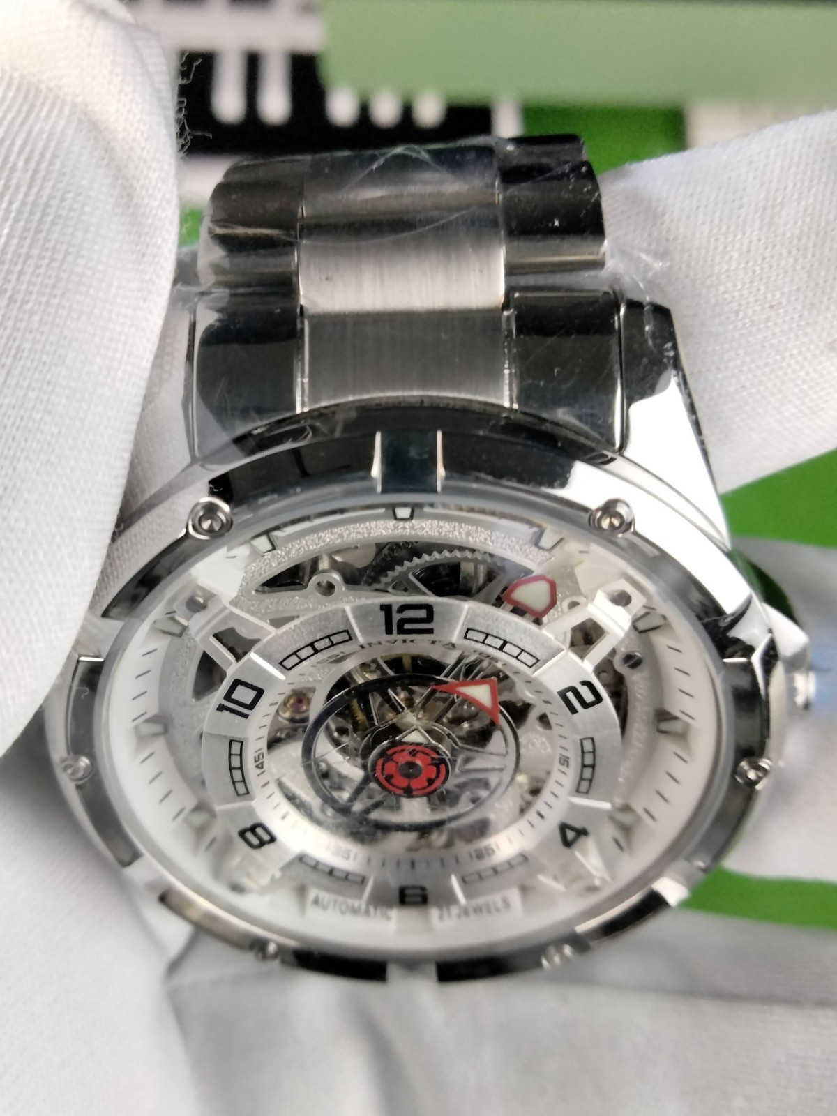 Invicta Racing Inter. Mechanical Automatic Stainless Steel Men’s Watch 21 Jewels