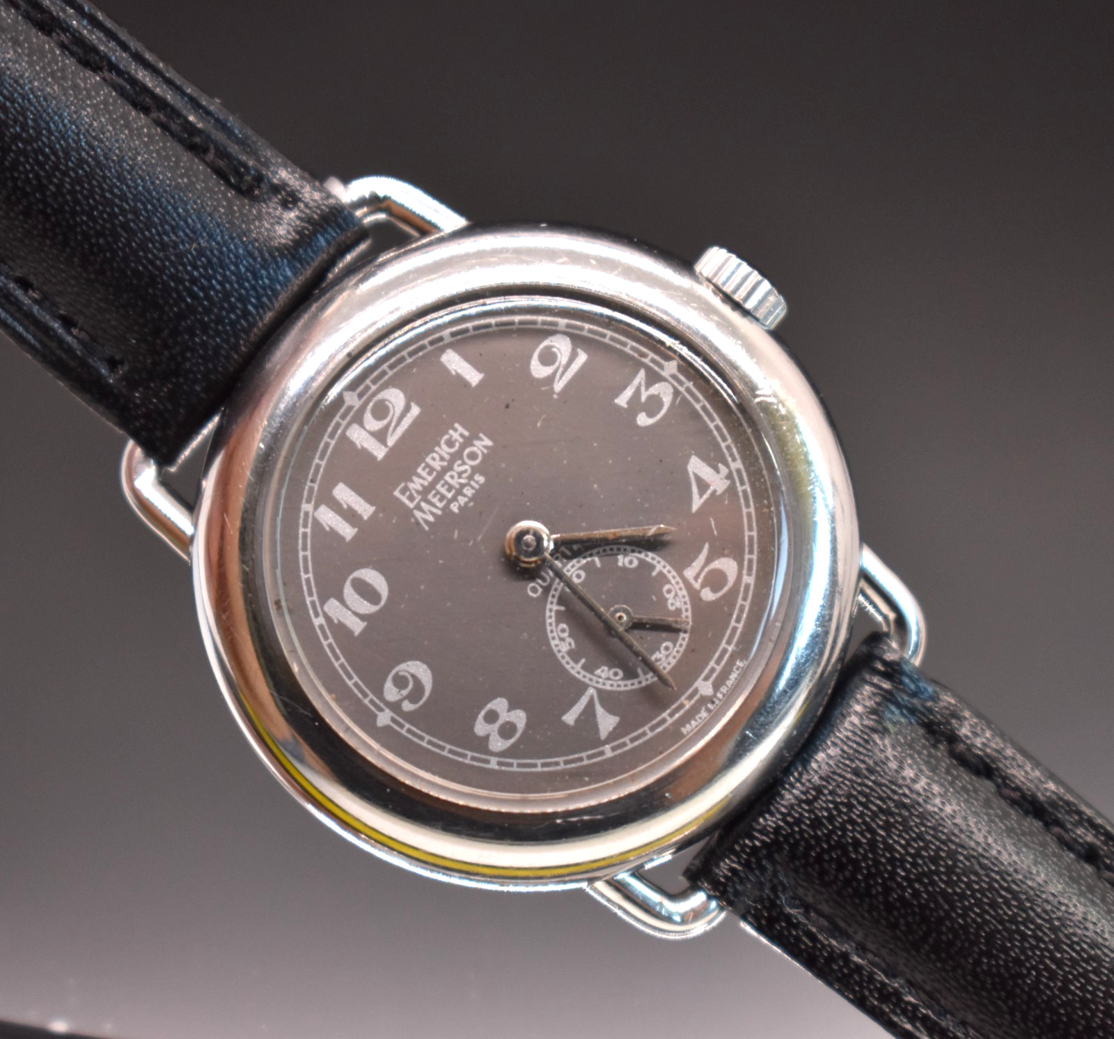 Emerich Meerson Paris Watch Women Sub Dial Small Seconds Gray Dial Quart G2U