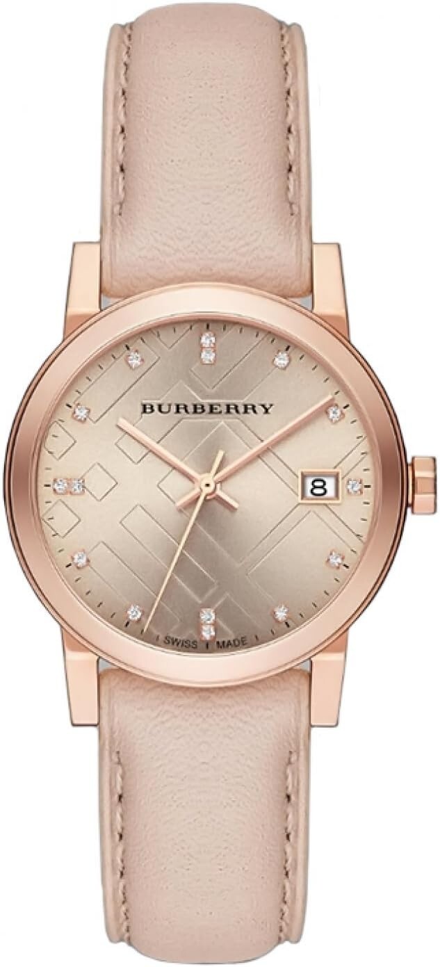 BURBERRY BU9131 The City 34 mm Rose Tone Stainless Steel Women’s Watch