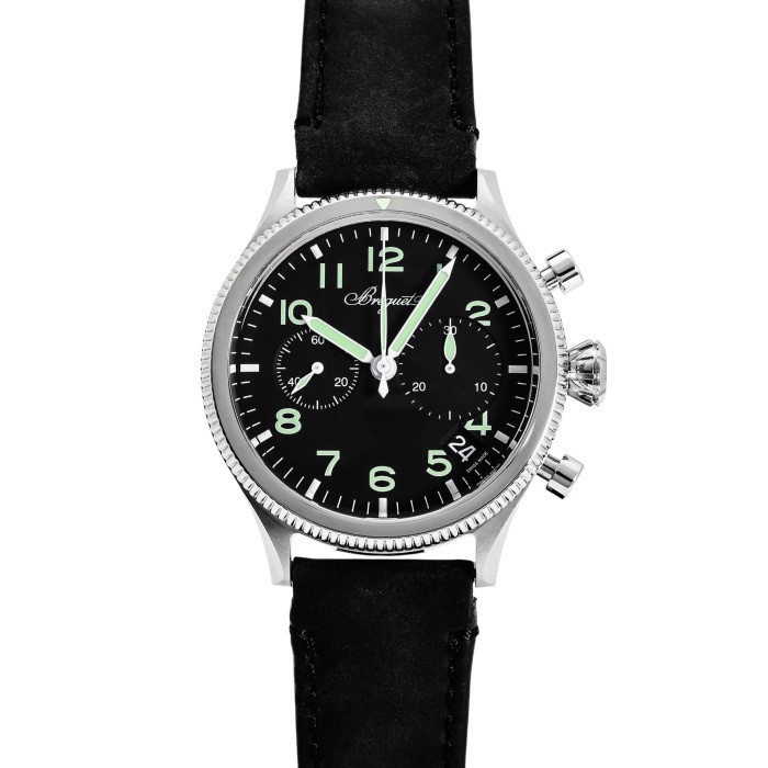 Breguet XX 2057ST / 92 / 3WU Stainless Steel 42.0mm Black Dial Automatic #YKW401