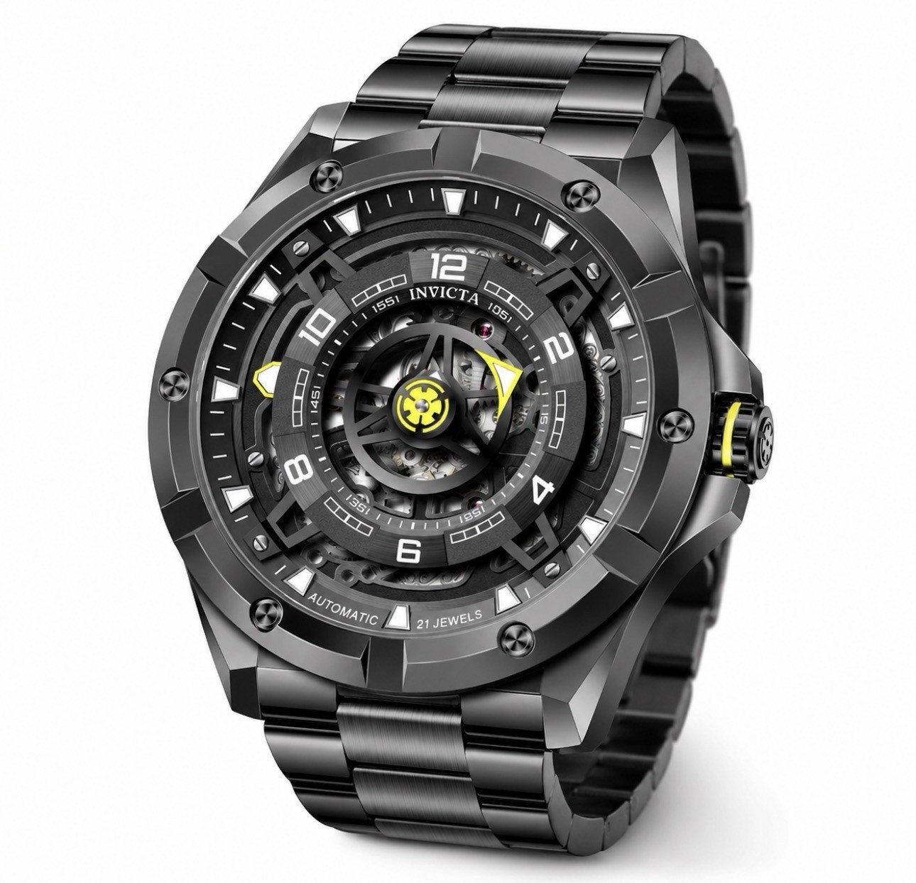 🔥NEW🔥 Invicta Racing Interpoint AUTOMATIC 43.5mm Stainless Steel Mens 70081