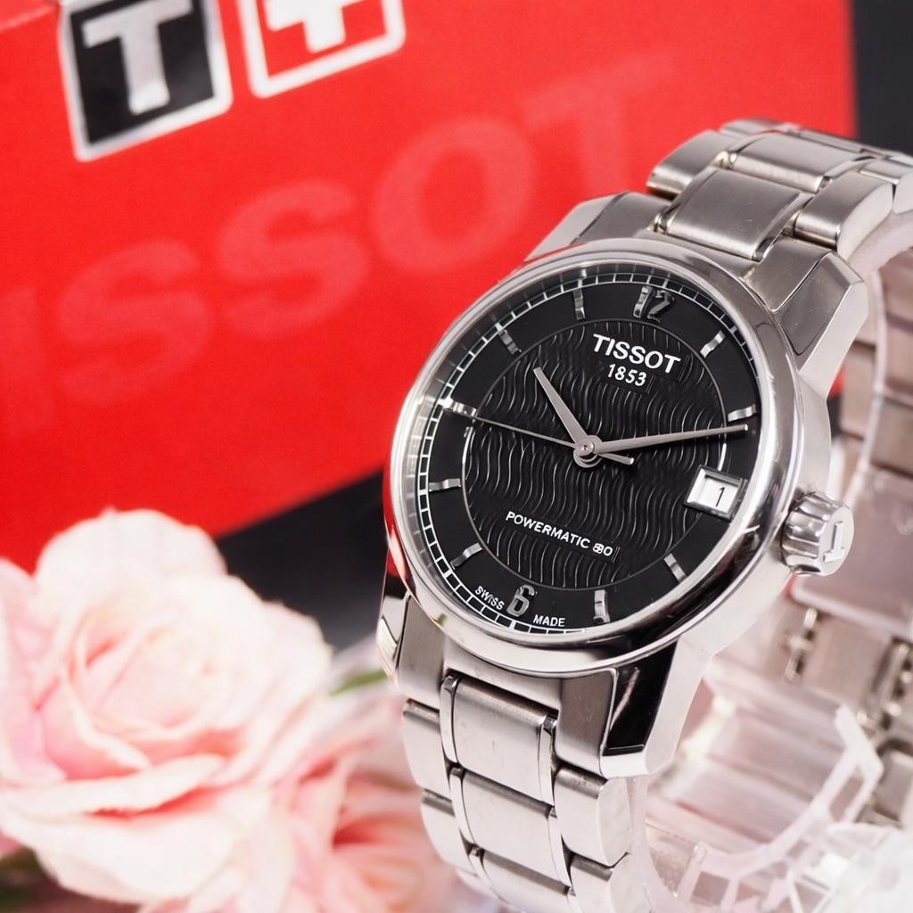 TISSOT Titanium Date Automatic Watch 32mm 40mm Case 5BAR Silver Dial