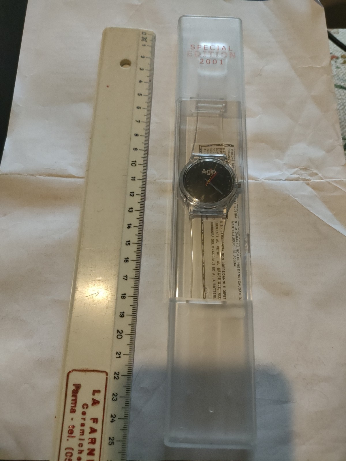 Agip Special Edition 2001 Collectible Wrist Watch with Case