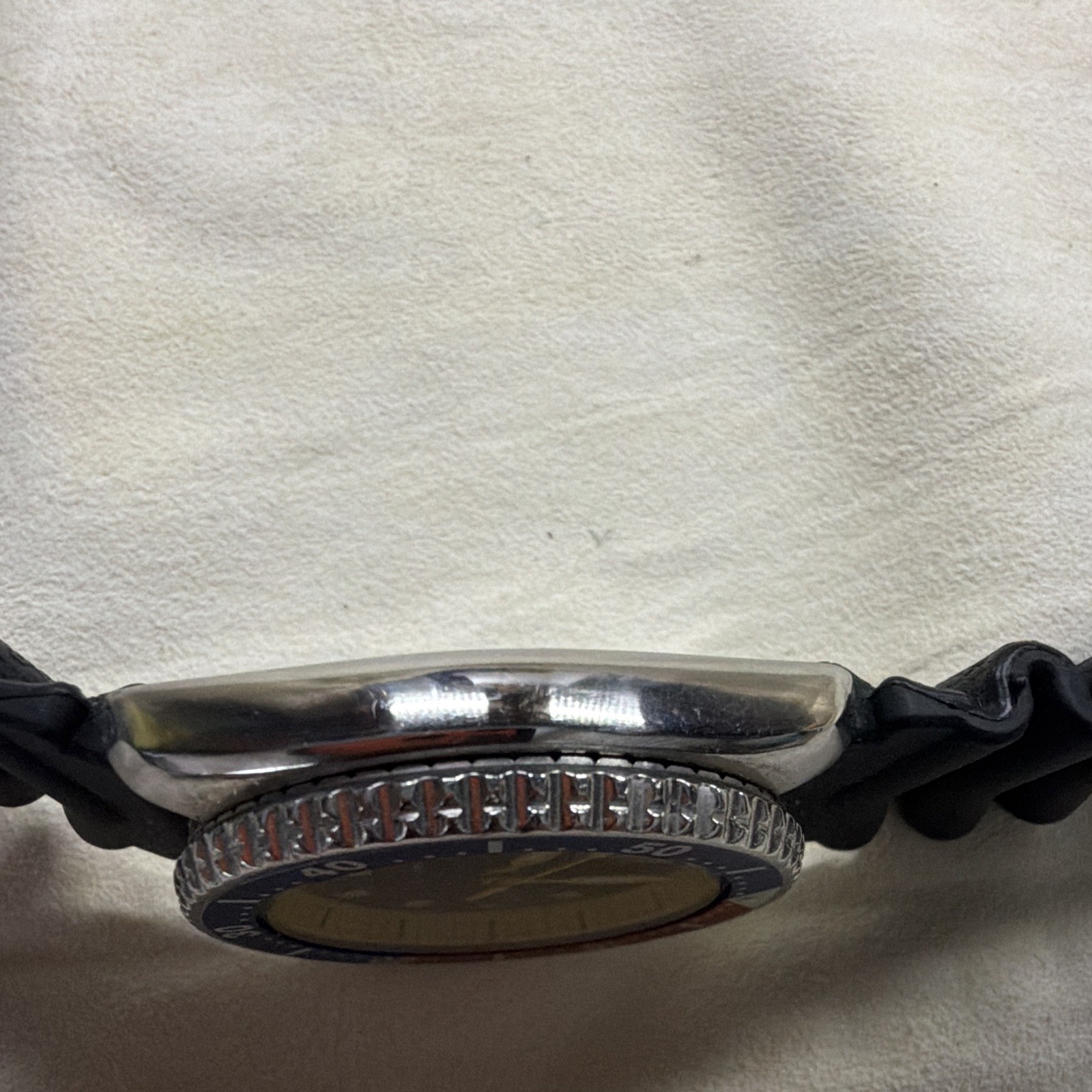 Seiko Automatic Diver 150m Date Pepsi Bezel Black Dial Rubber Strap