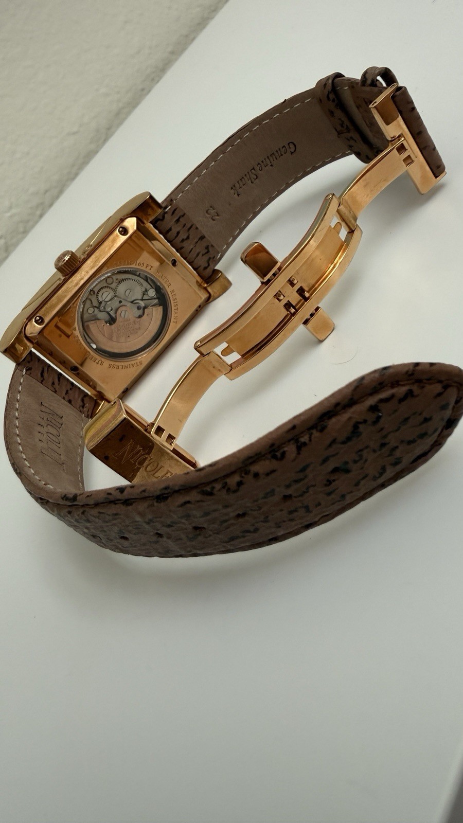 Nicolet 1886 Men’s Automatic Watch Date, Day-Night Subdial 23 Jewels Vintage