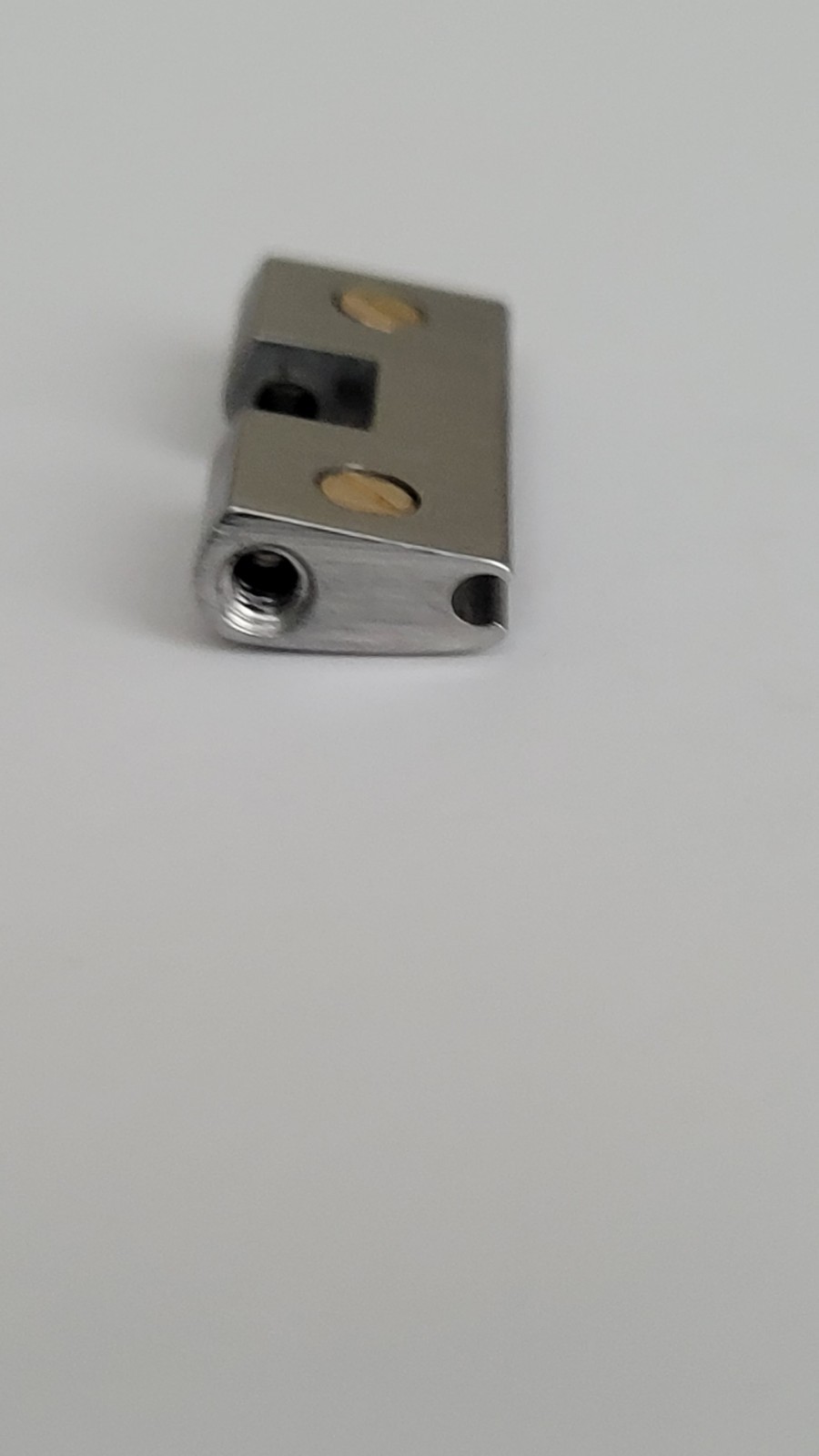 Cartier Santos Authentic Case Push Pin Locking Link,SS & Gold 15.7MM,Excellent