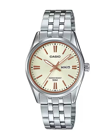 Casio Women’s Quartz Analog Display Stainless Steel Strap LTP-1335D-9A Watch