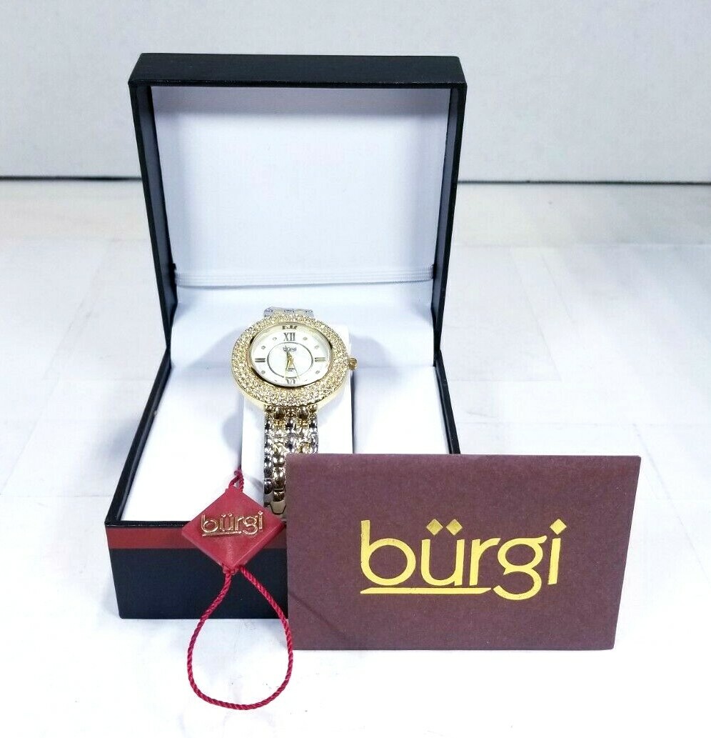 BURGI BUR125TTG WOMEN’S SILVER & GOLD WATCH