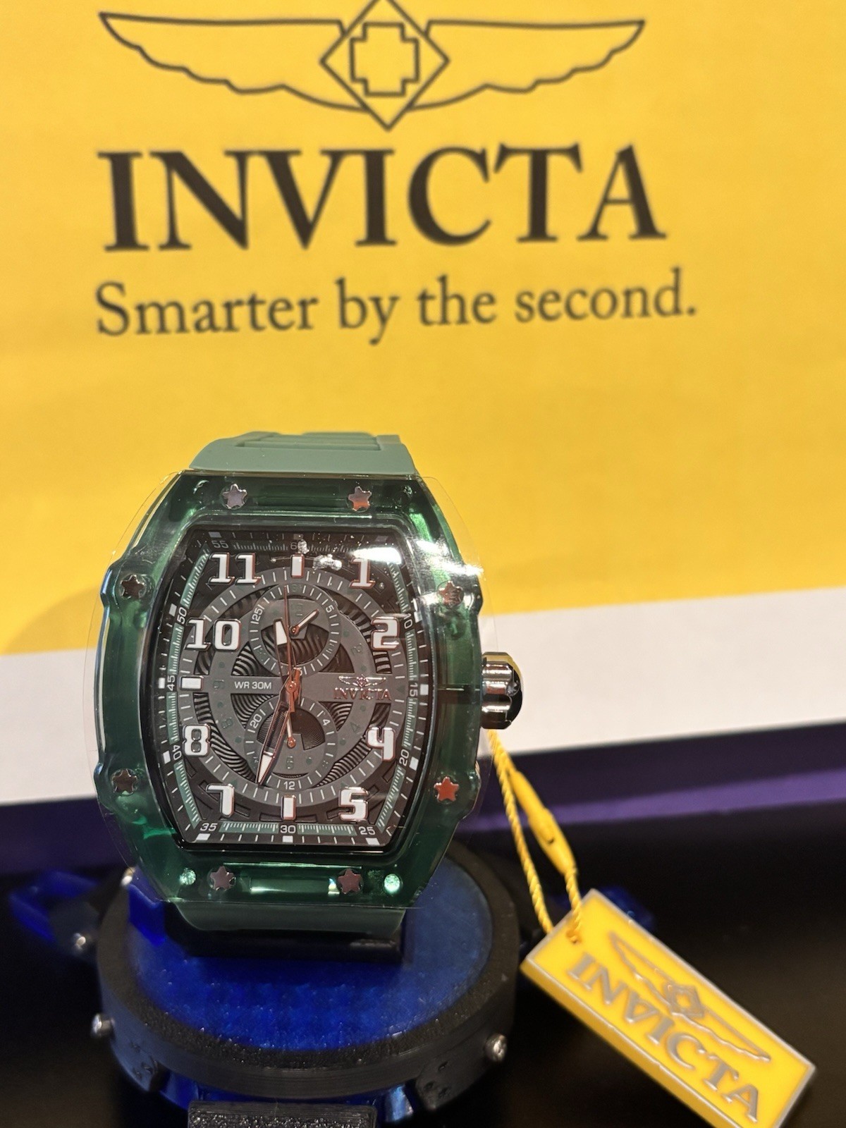 Invicta Racing Cyclone Men’s Watch – 48.5mm, Green (48445)