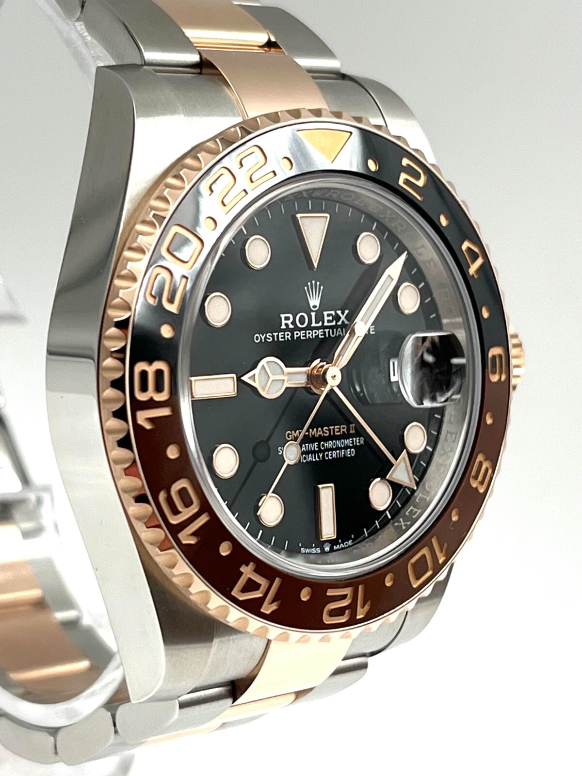 Rolex GMT Master II Rootbeer Two Tone Bracelet 126711CHNR Pre-Owned 2022