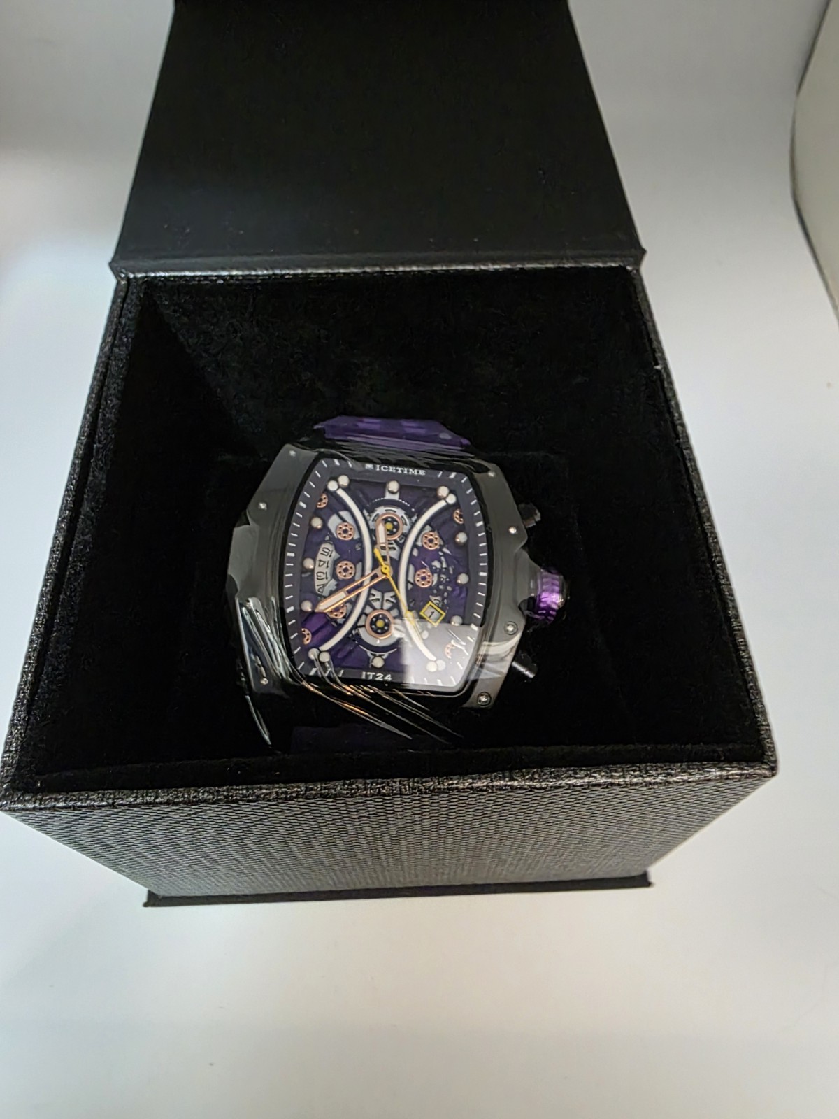 IceTime #14 Automatic Skeleton Men’s Watch – Genuine .10 CT Diamond MSRP $999
