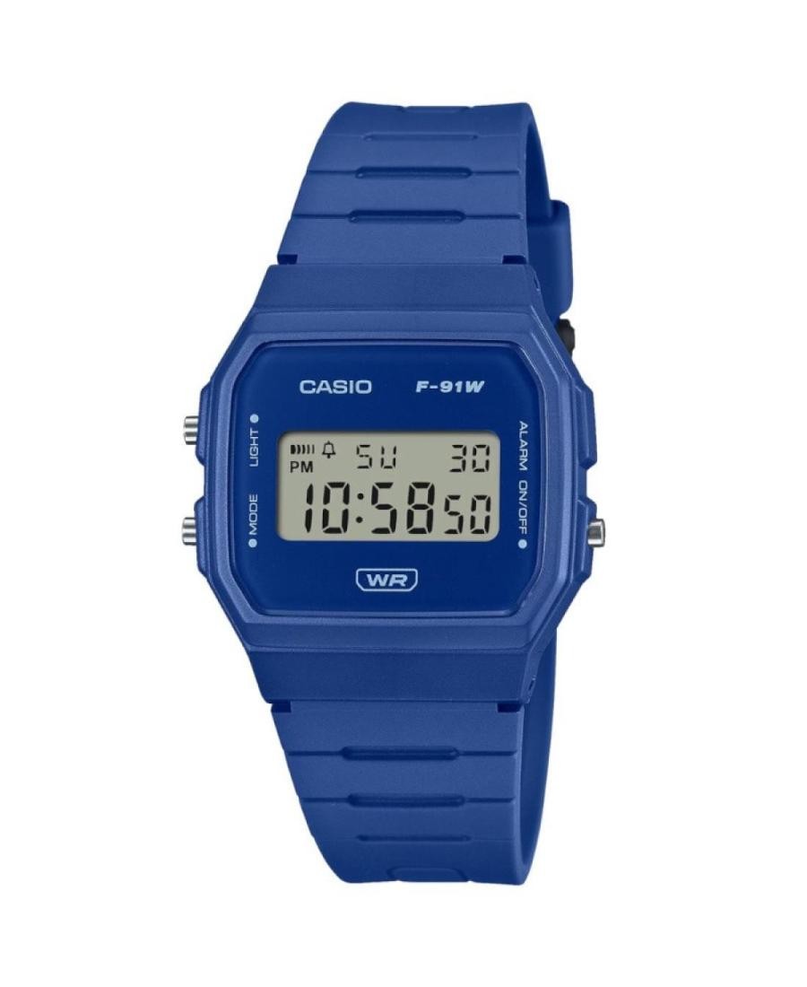 CASIO Men Digital Quartz Casual Watch Classic Dress Blue Dial Waterproof Rectang