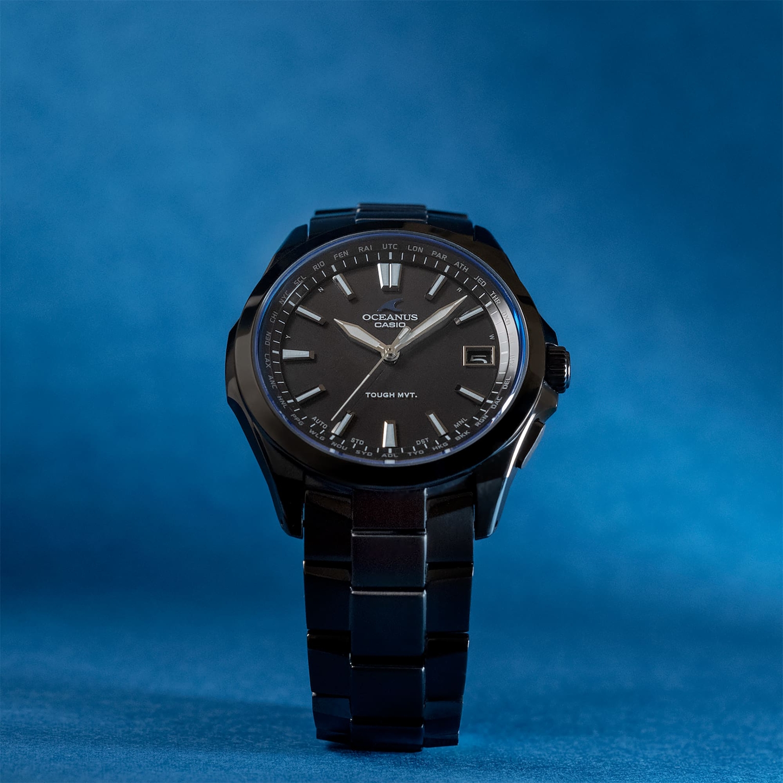 CASIO OCEANUS OCW-S100B-1AJF Titanium Radio Solar Watch Black 41.5mm