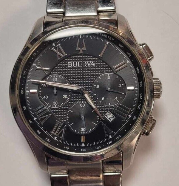 Bulova 96B288 Wilton Men’s Classic Black Dial Watch