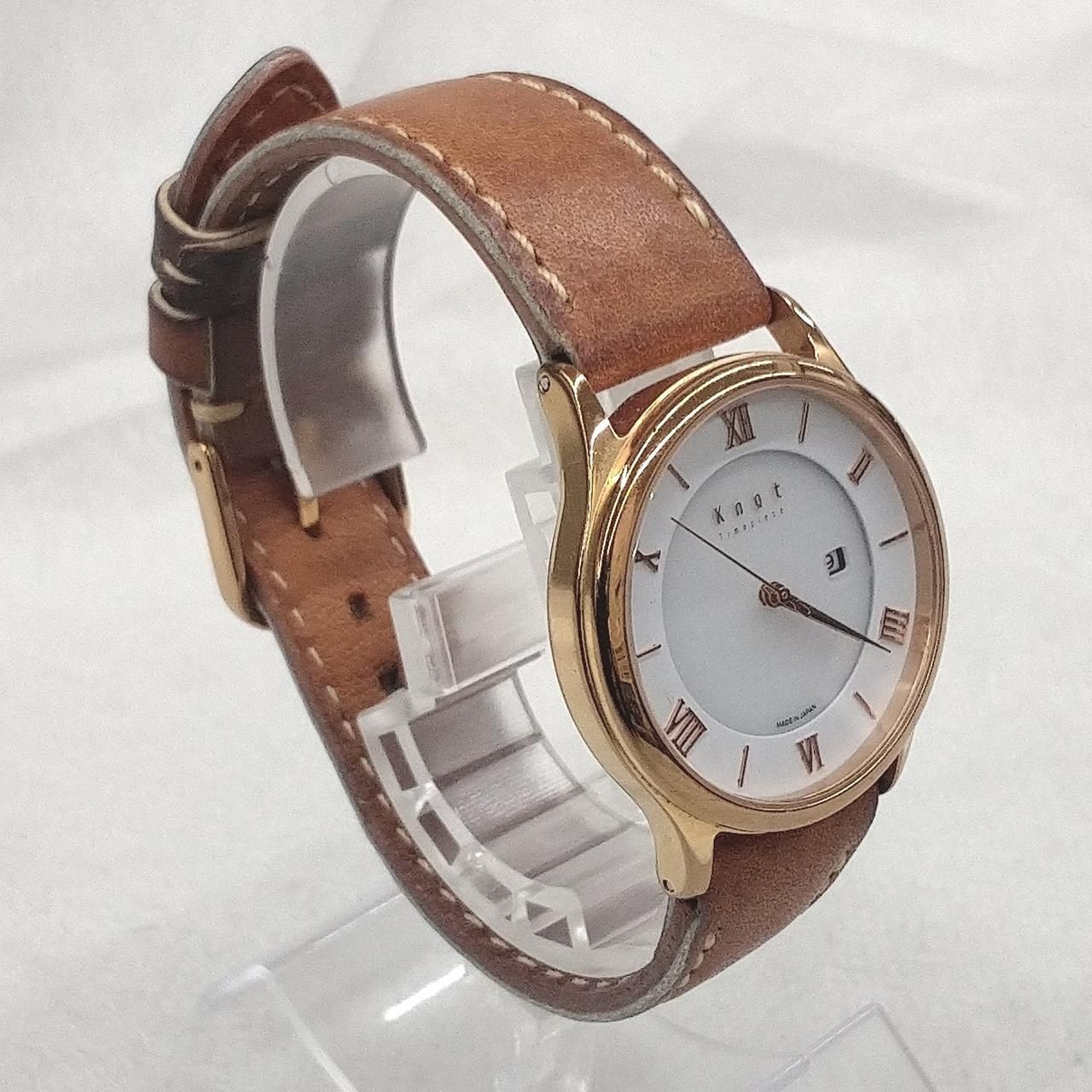 KNOT Quartz Watch Solar Movement Cs-32 Used