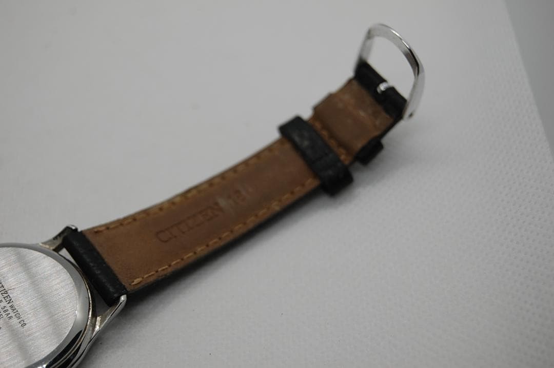 [Working Condition] Citizen Eco-Drive Solar Watch with Black Leather Strap