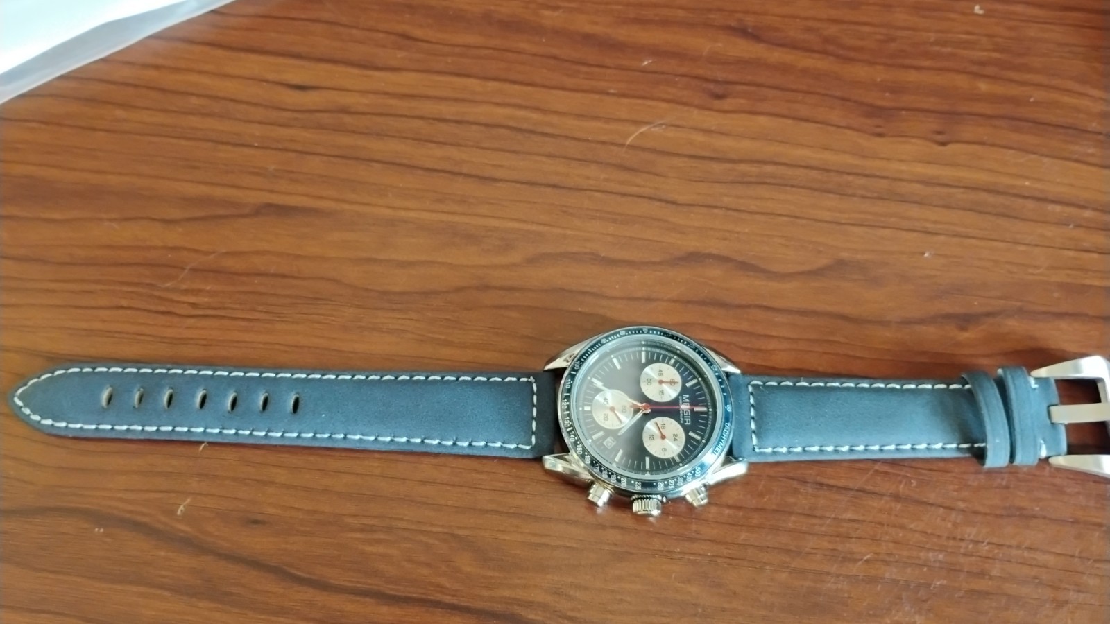 MEGIA CHRONOMETER BLUE WRIST WATCH , “NEW”