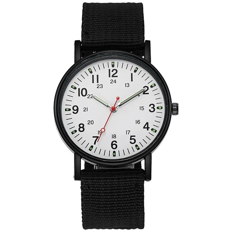 Military Watch Army Durable Water Proof Luminous 24Hours Dial Nylon Strap USA