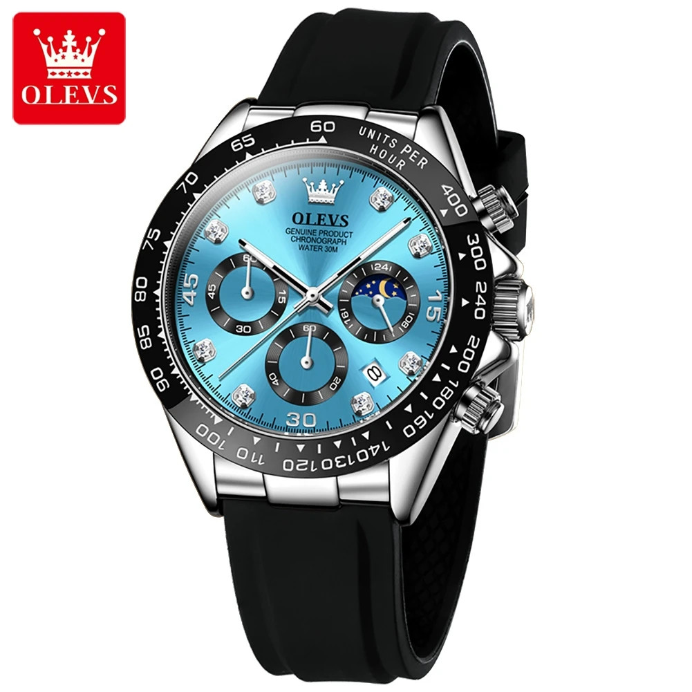 2875 Luxury Men’s Quartz Watch Waterproof Luminous Date Chronograph Sport Watch
