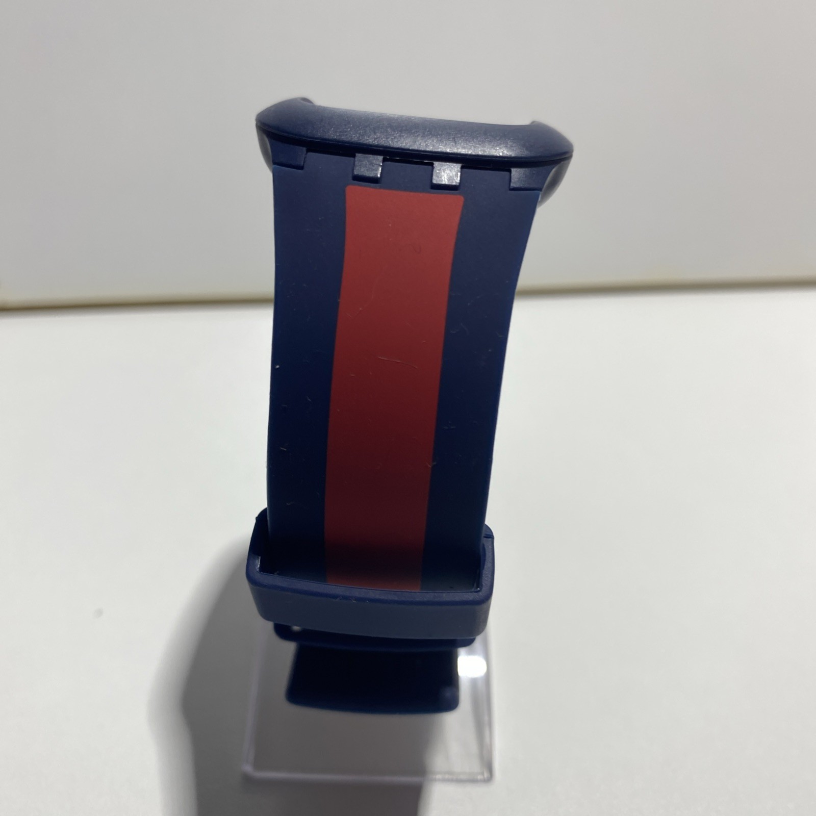 Swatch Touch DARK BLUE Black Dial Navy Blue &Red Silicone Digital Watch.