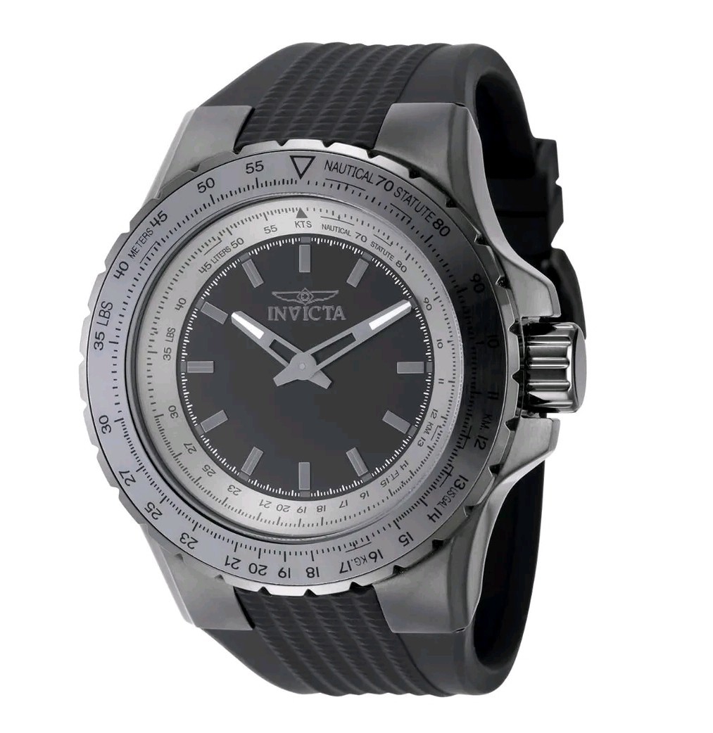 Invicta Aviator Men’s Watch – 50mm. Black (49661)