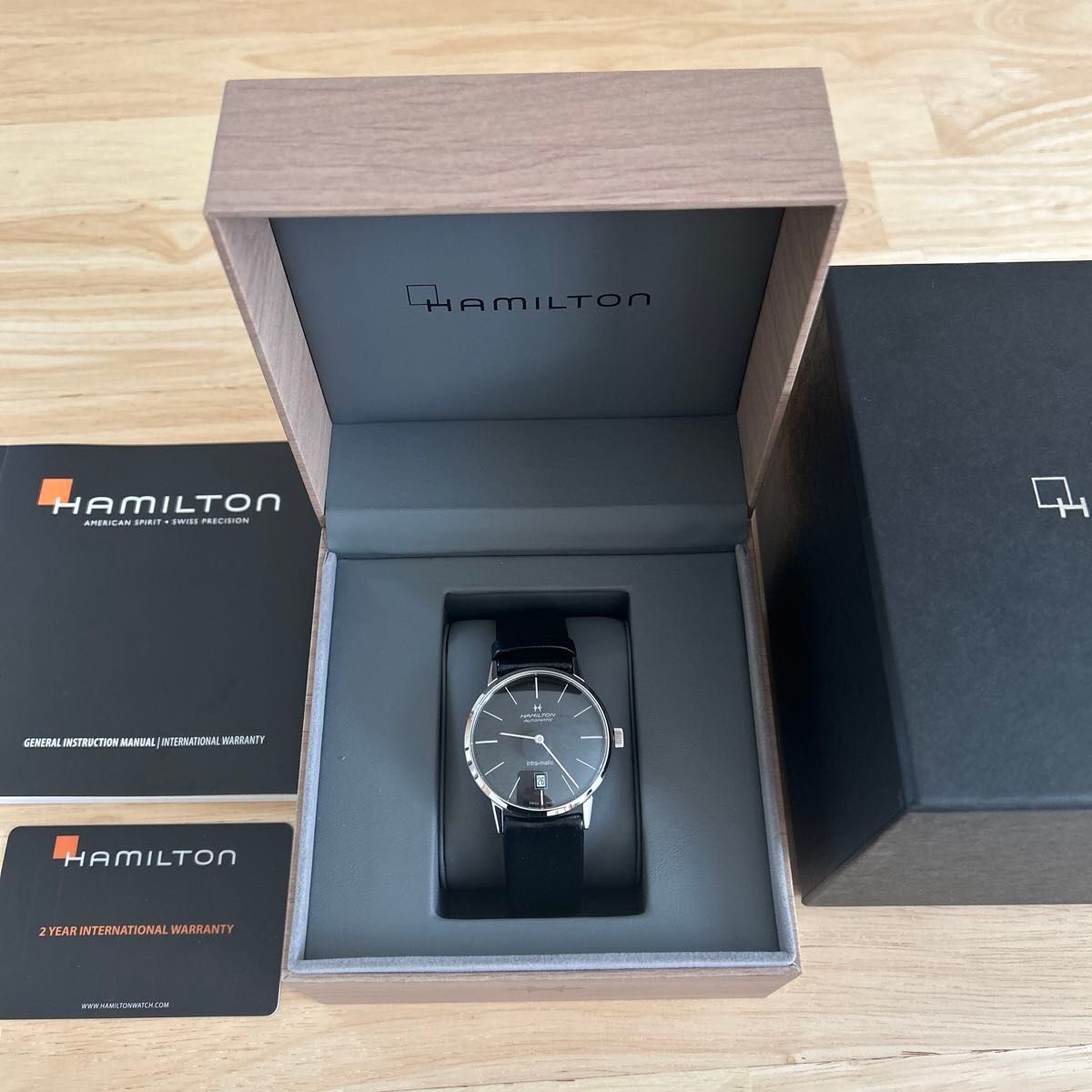 [B1P] Hamilton Intra-Matic Automatic 38mm Black Dial Watch [z7v]