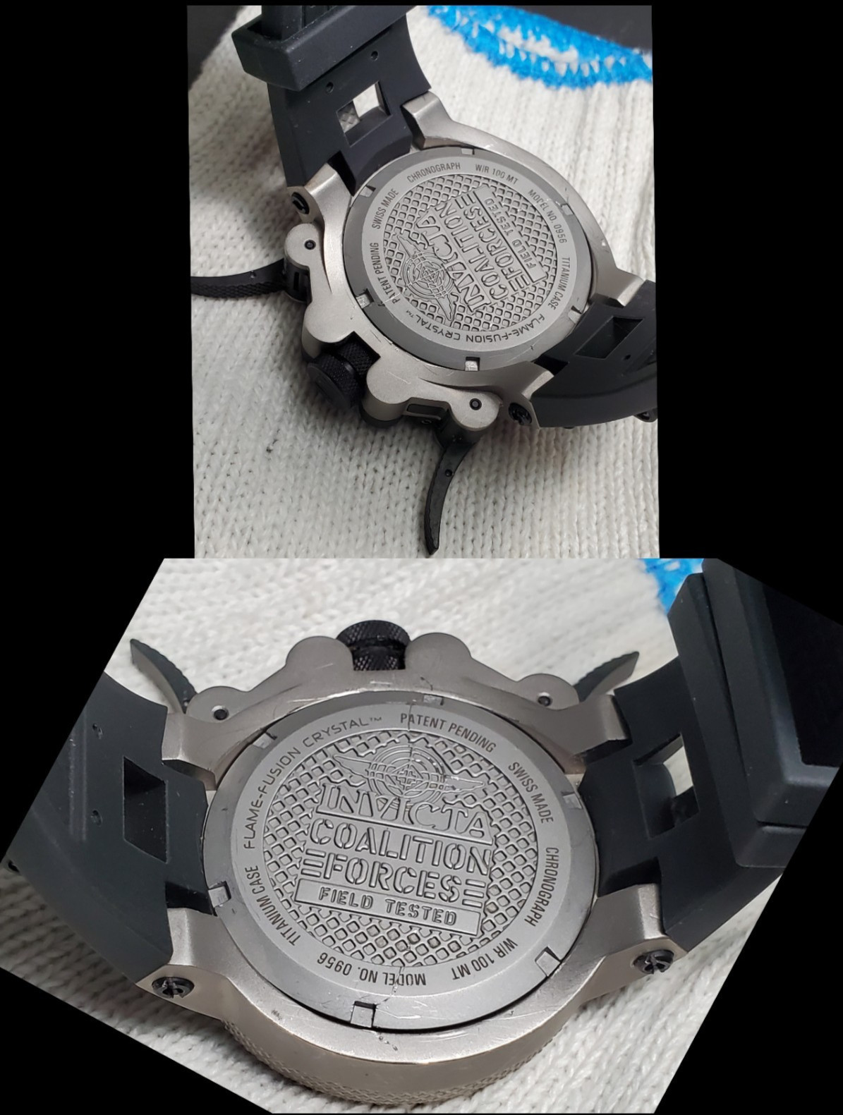 INVICTA COALITION FORCES TRIGGER MODEL No. 0956, 55mm, SWISS TITANIUM WATCH