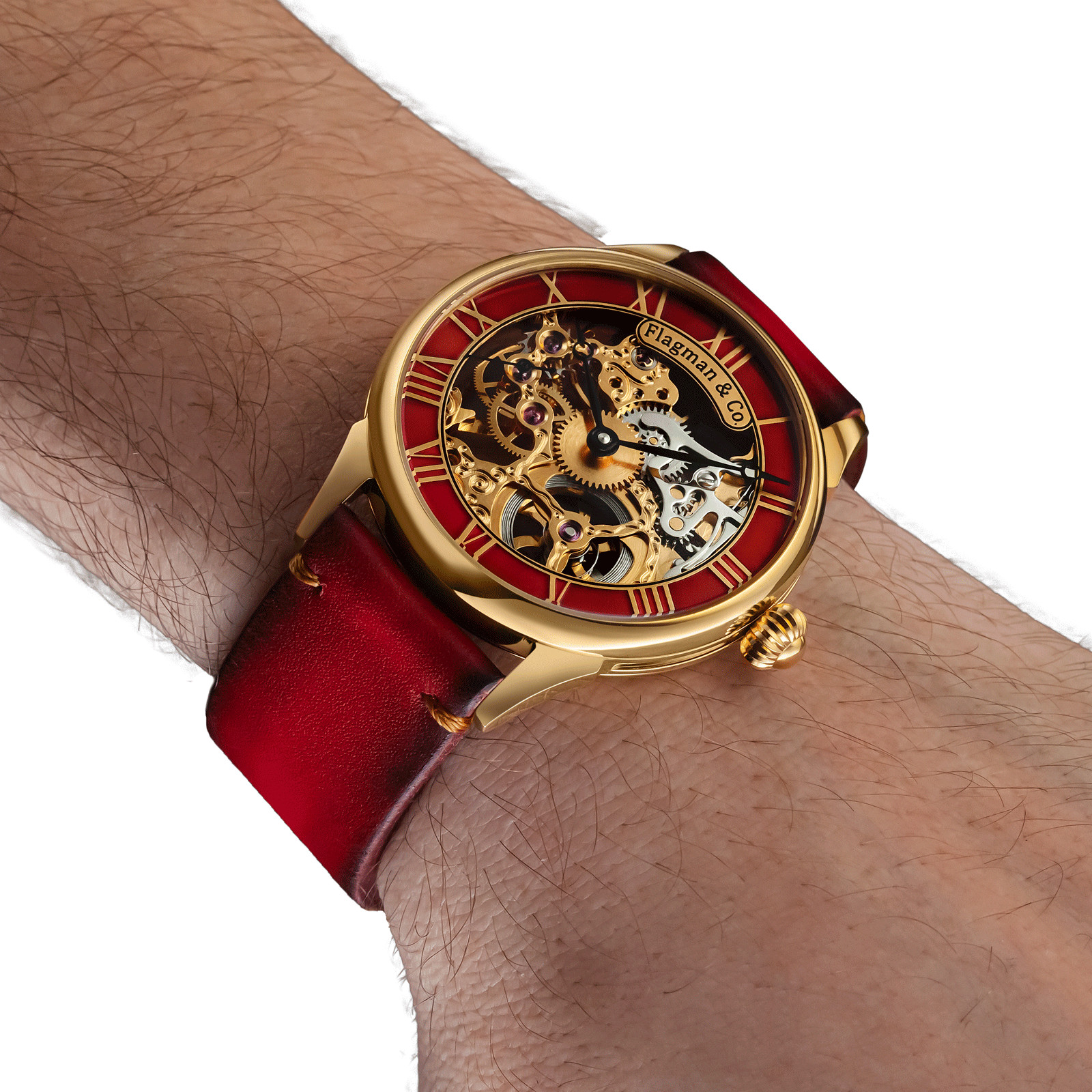 Handmade Skeleton Watch, Artisan watch, Mechanical watch, Unisex watch