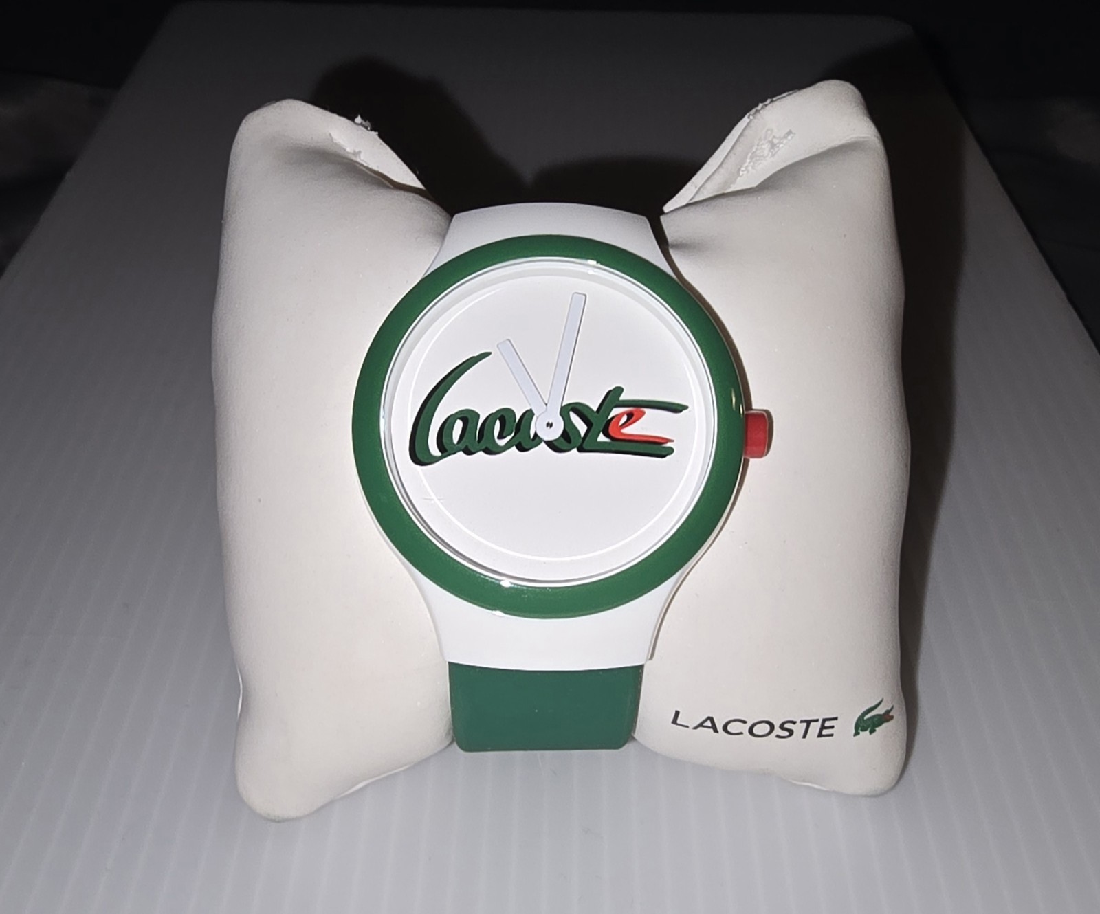 Lacoste Goa Unisex Mens Ladies Wristwatch Watch Silicone Band Vintage Repro