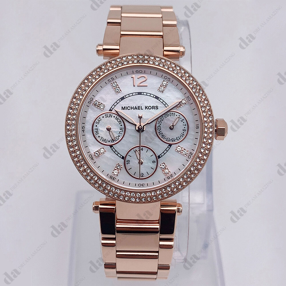 Michael Kors MK5616 Analog Parker Pavé Rose Gold-Tone Women’s Watch 33mm