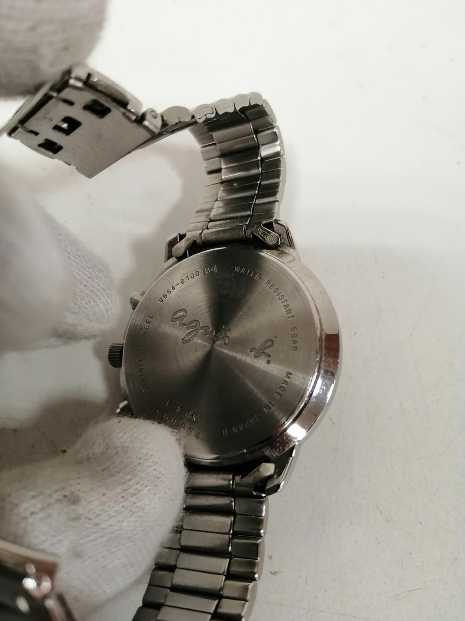 AGNES B. Watch V654-6100 Used