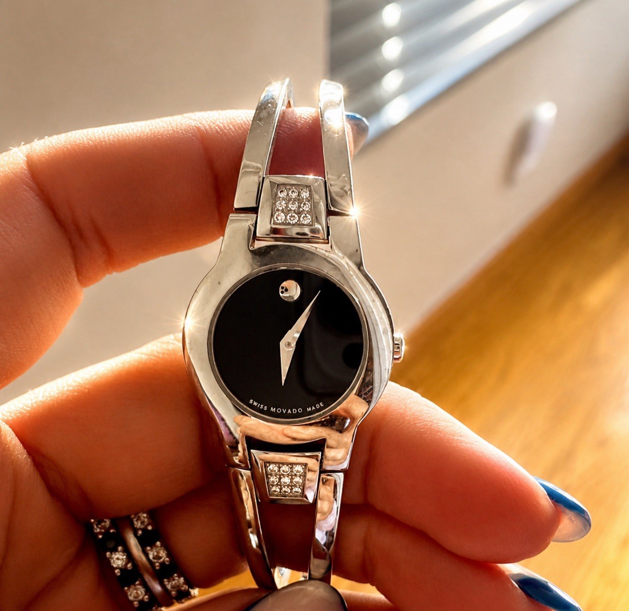 Ladies Movado Amorosa Diamond Watch – 0604759